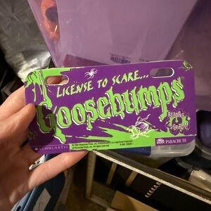 RL Stine vintage Goosebumps “Liscense Plate”